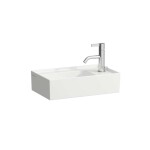 Laufen - Kartell Umyvátko 46x28 cm, s 1 otvorem pro baterii, s LCC, bílá H8153344001111