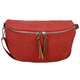 Trendy dámská textilní ledvinka Ayana, červená