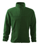 Jacket fleece pánský lahvově zelená 06 (brand label) XL