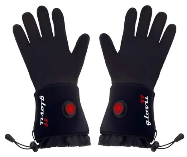 Glovii vyhřívané rukavice černá, L-XL / Vyhřívané rukavice / až 44 °C / výdrž 6 h / 3 režimy (GLBXL)