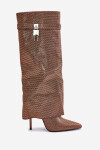 Kozačky na podpatku model 202721 Step in style 39