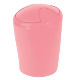 Spirella MOVE výklopný odpadkový koš 5 L růžový / plast (7610583186751)