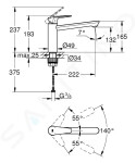 GROHE - BauEdge Dřezová baterie, chrom 31693000