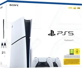 Sony PlayStation 5 + 2x DualSense ovladač / Herní konzole / AMD Ryzen Zen 2 / SSD / Wi-Fi 6 / Bluetooth 5.1 (PS5 BUNDEL 2 CON)