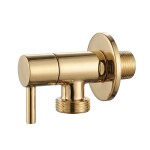 REA - Rohový ventil 1/2" x 3/4" Brush Gold REA-12004