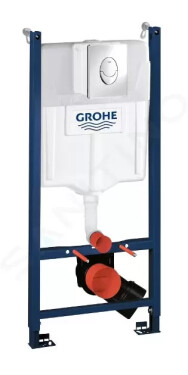 GROHE - Rapid SL Předstěnový instalační prvek pro závěsné WC, nádržka GD2, ovládací tlačítko Skate Air, chrom 38745001