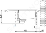 FRANKE - Orion Tectonitový dřez OID 611-62, 620x500 mm, černá 114.0288.569