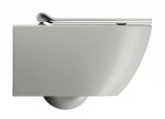 GSI - PURA závěsná WC mísa, Swirlflush, 36x55cm, cenere dual-mat 881517