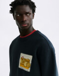 Thinking MU Straw Camp Navy Leon Sweatshirt NAVY L