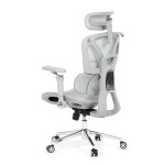 Kancelářská židle, synchronní mechanismus, šedá síťovina, KA-B2363 GREY