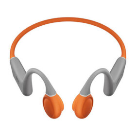 QCY Crossky link2 šedo-oranžová / Bezdrátová sluchátka / před uši / mikrofon / Bone conduction / IPX5 / Bluetooth 5.3 (T25 Grey +Orange)