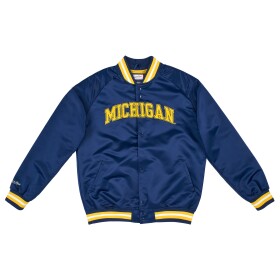 Mitchell & Ness Pánská bunda Michigan Wolverines NCAA Lightweight Satin Velikost: M