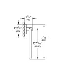 GROHE - Essentials Držák na ručníky, kartáčovaný tmavý grafit 40365AL1