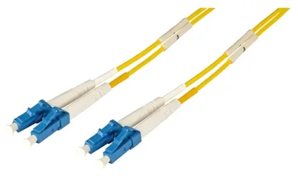 EFB / Optický patchkabel / LC/LC / OS2 9/125 / Duplex / 0,5 m / žlutý (O0350.0,5)