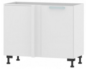 Dolní rohová kuchyňská skříňka One ES99R, levá, bílý lesk, šířka 110 cm
