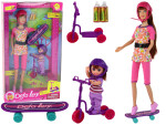 Mamido Sada panenek Lucy se skateboardem růžová