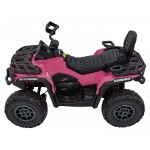 Mamido Dětská elektrická čtyřkolka Can-Am Outlander ATV 4x45W růžová
