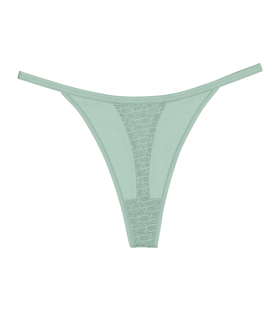 Dámská tanga Triumph Signature Sheer String - BLUE - sv. zelené 7329 - TRIUMPH BLUE 42