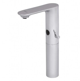 SANELA - Senzorové baterie Automatická umyvadlová směšovací baterie, bateriové napájení, chrom SLU 60B