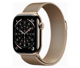 Apple Watch Series 11 GPS + Cellular 42mm Gold Titanium Case with Gold Milanese Loop EDF_1218875