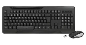 LogiLink ComboSet černá / Bezdrátová sada klávesnice a myši / 1000 DPI / 2.4 GHz (ID0194)