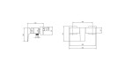 VILLEROY & BOCH - Architectura Square Sprchová baterie, kartáčované zlato TVS12500100076