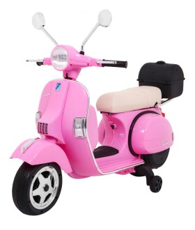 Mamido Dětský elektrický skútr Vespa růžový