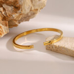 ELENYS Grace – pozlacený náramek 18K žluté zlato Délka náramku: Vnitřní průměr 6 cm / obvod cca 18,8 cm