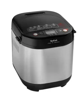 Tefal Pain Délices PF240E38 stříbrná / Domácí pekárna / 720W / 20 programů / 1 kg / LCD displej (PF240E38)