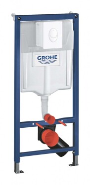 GROHE - Rapid SL Předstěnová instalace s nádržkou pro závěsné WC, tlačítko Skate Air, alpská bílá 38839000