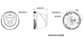 HiLook IPC-T240HA 2.8 mm / Venkovní IP kamera / Turret / 4Mpix / Motion Detection 2.0 / IR 30m / IP67 (311321919)