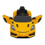 Mamido Elektrické autíčko Porsche Spyder RS 718 lakované žluté