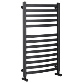 CERANO Koupelnový radiátor Paolo - boční připojení - 568W - černá matná - 850x550 mm