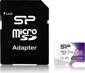 Silicon Power Superior Pro micro SDXC 128GB + adaptér / Class 10 / UHS-I U3 / V30 (SP128GBSTXDU3V20AB)