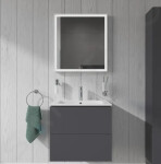 DURAVIT - ME by Starck Umyvadlo nábytkové 630x490 mm, s přepadem, s otvorem pro baterii, bílá 2336630000