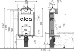 Alcadrain Předstěnový instalační systém pro zazdívání AM115/1000 AM115/1000