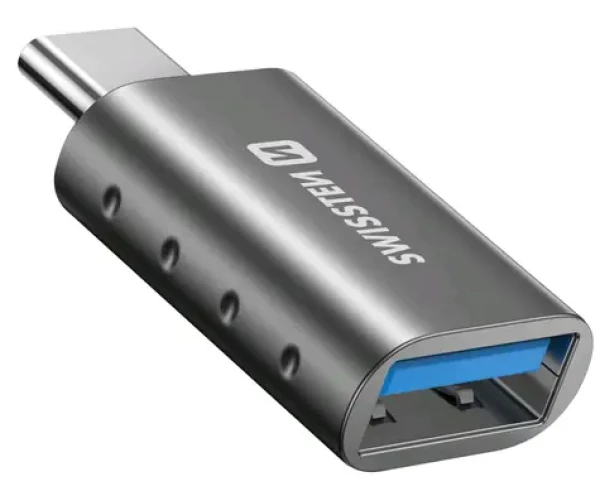 SWISSTEN OTG adaptér redukce USB-C - USB-A (M/F) (8595217478886)