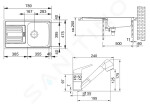 FRANKE - Sety Kuchyňský set N12, nerezový dřez EFN 614-78 + baterie FC 9547.031, chrom 101.0684.401