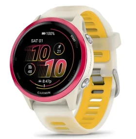 Garmin Forerunner 570 růžovo-bílá 42 mm / Sportovní hodinky / AMOLED / GPS / Wi-Fi / Android (010-02970-02)