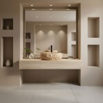REA - Umyvadlo na desku Mika Light Terracotta REA-U7348