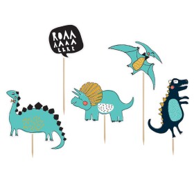 PartyDeco Zápichy Dinosauři 5 ks