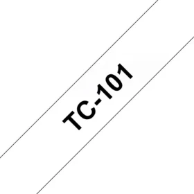 Brother TC-101 / Páska pro tiskárnu štítků / 12 mm / 7,7 m / černý tisk na čirém podkladu / laminovaná (TC101)