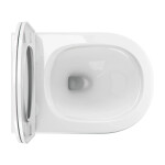 OMNIRES - OTTAWA mísa Rimless včetně sedátka s slow, 49 x 37 cm bílá lesk /BP/ OTTAWAMWBP