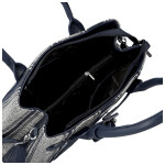 Luxusní dámská koženková kabelka do ruky Monica, tmavě modrá