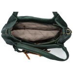 Trendová dámská koženková kabelka Elpoko, zelená