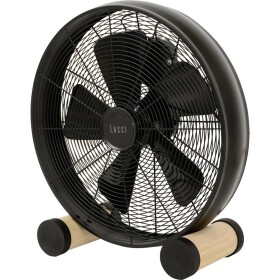 Lucci AIR Breeze podlahový ventilátor 60 W černá, dřevo - LUCCI FLOOR FAN 213122EU
