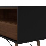 TV stolek RY 86007 černý mat/ořech