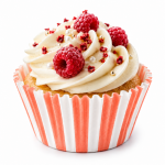 Cake star papírové košíčky na muffiny a cupcakes barevné 50x30 mm 100ks-vzor 5