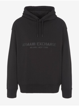 Černá pánská mikina kapucí Armani Exchange