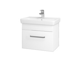 Dřevojas - Koupelnová skříňka SOLO SZZ 55 - M01 Bílá mat / Úchytka T01 / M01 Bílá mat 205485A